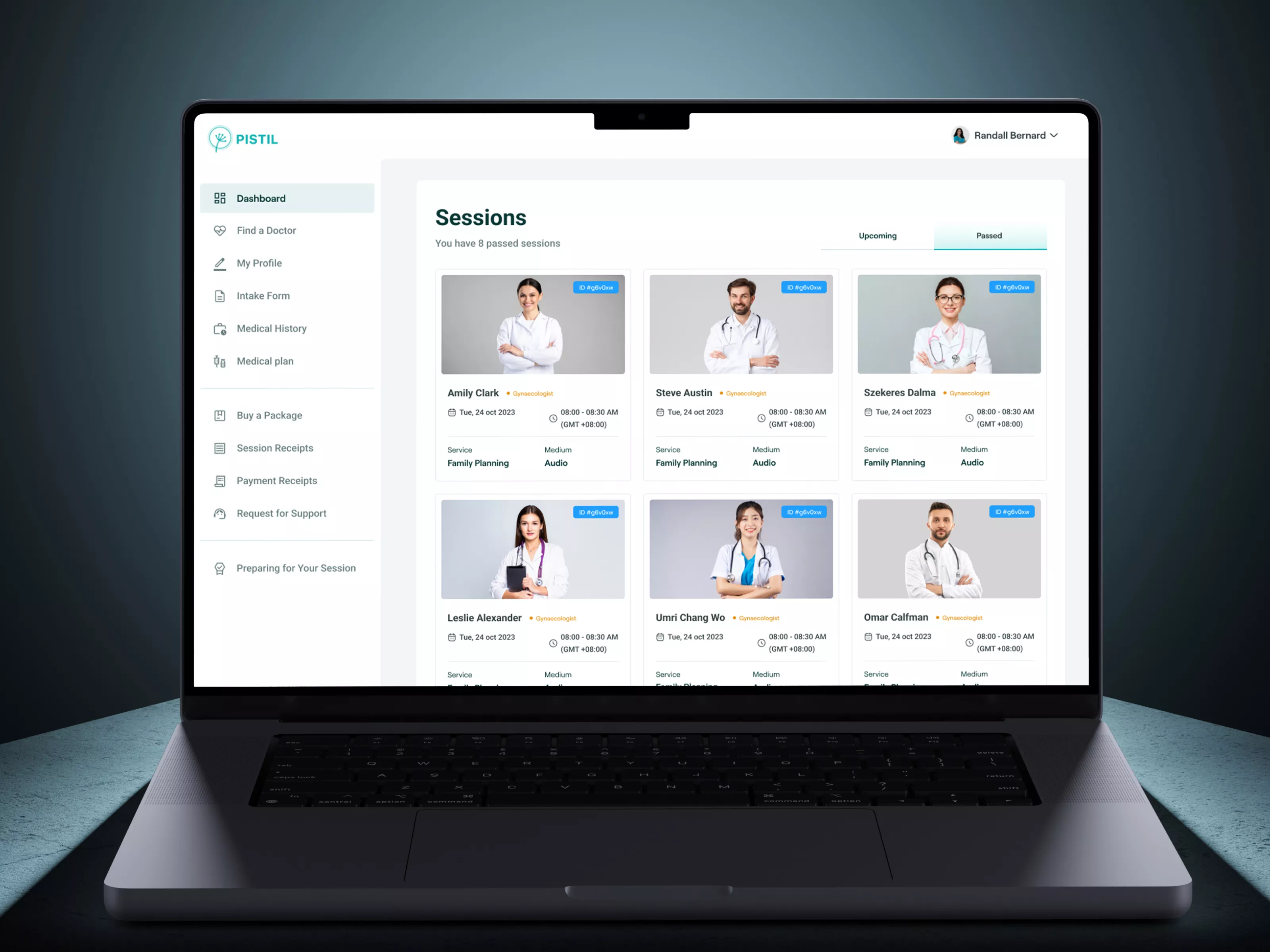 PISTIL – DOCTOR APPOINTMENT SYSTEM DASHBOARD DESIGN