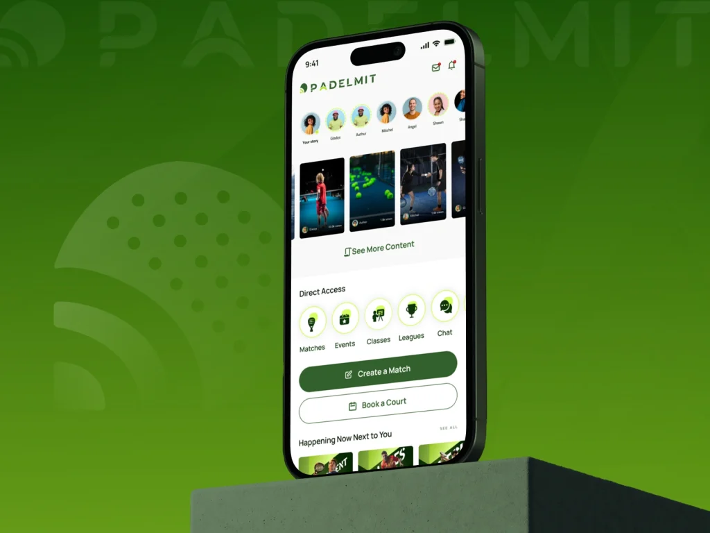 PADELMIT – TENNIS TOURNAMENT APP UI DESIGN 