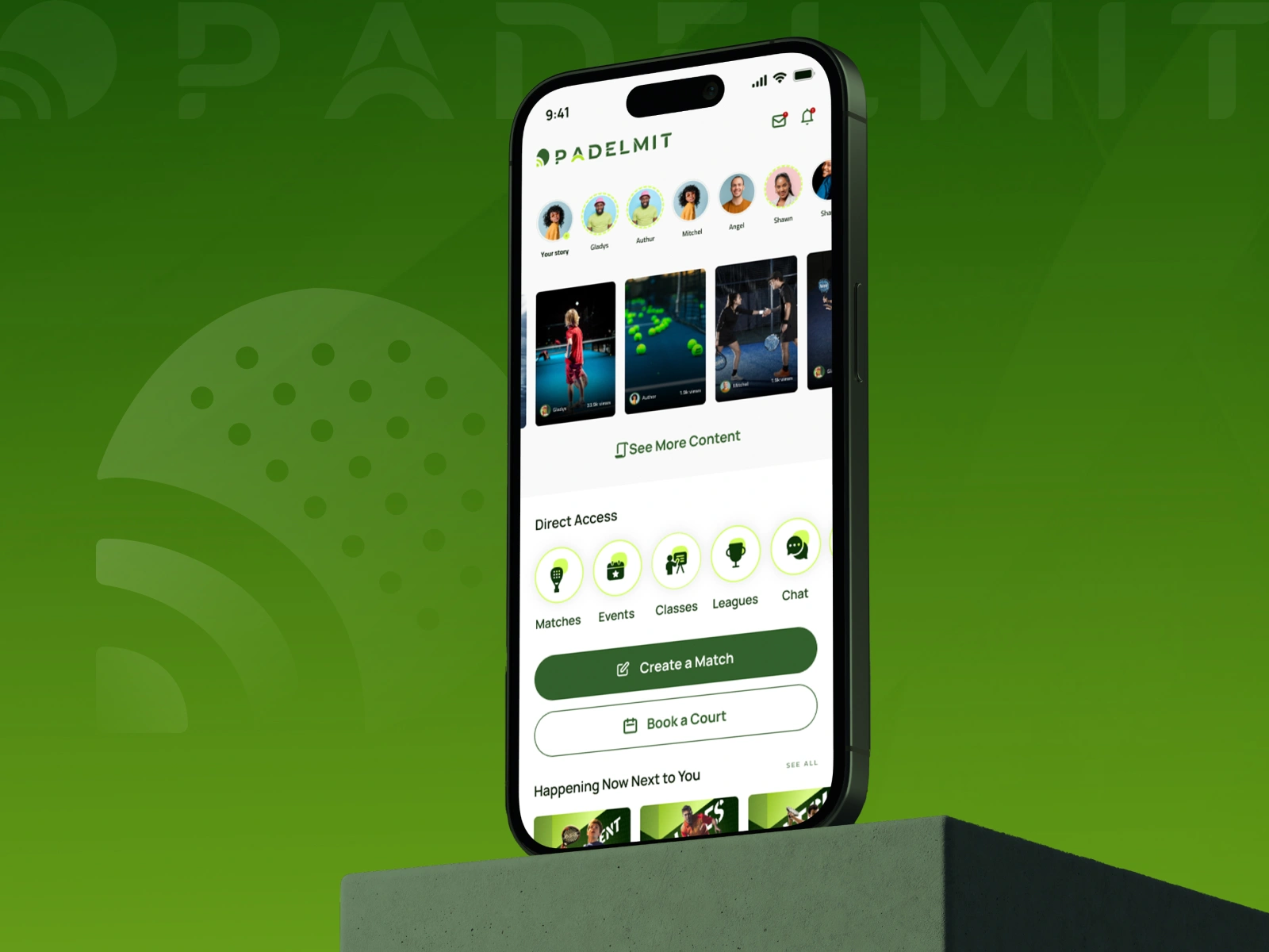PADELMIT – TENNIS TOURNAMENT APP UI DESIGN 