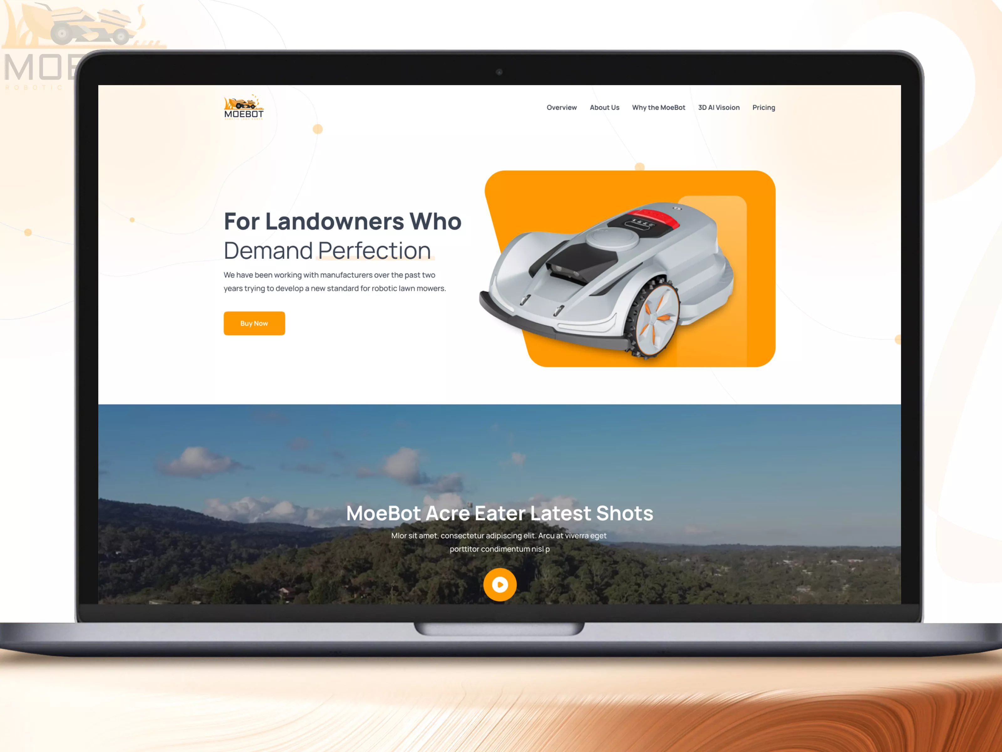 MOEBOT – ROBOTIC MOWER LANDING PAGE DESIGN
