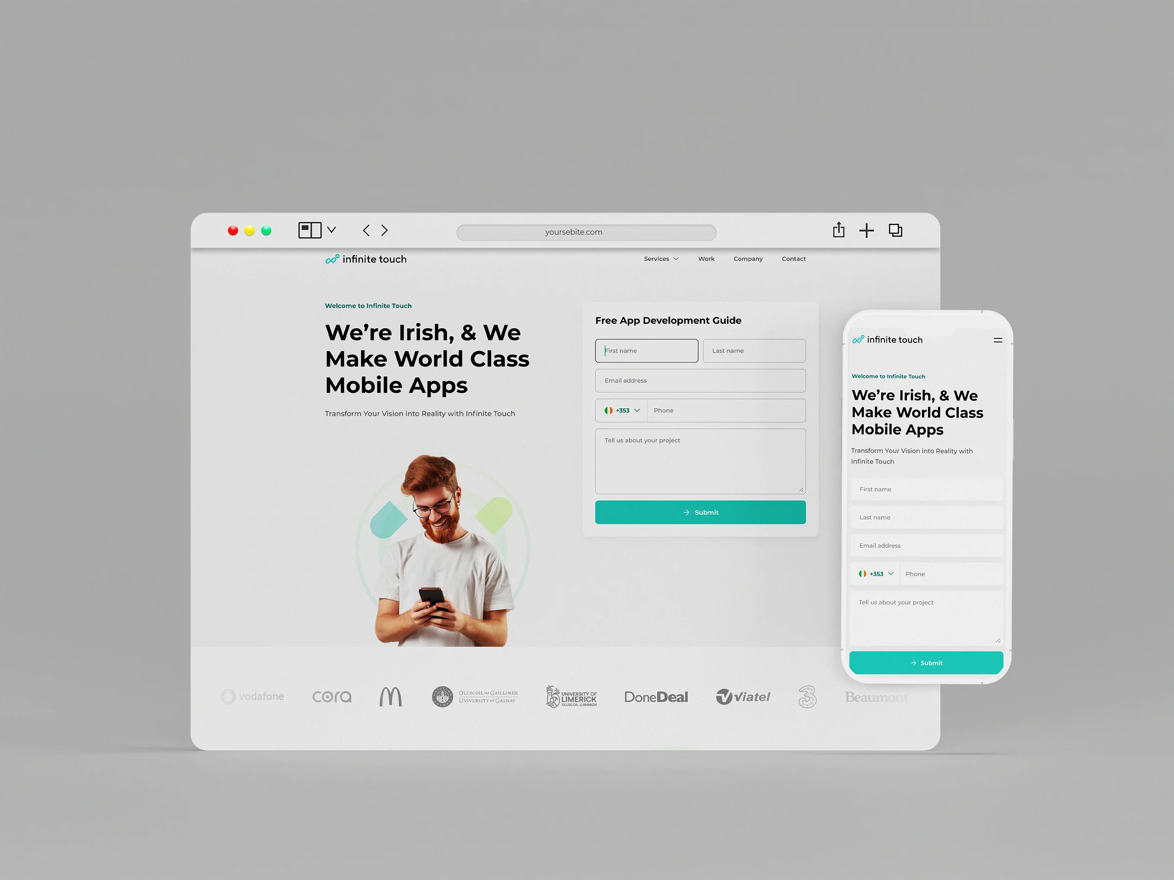 Infinite Touch Agency Landing Page