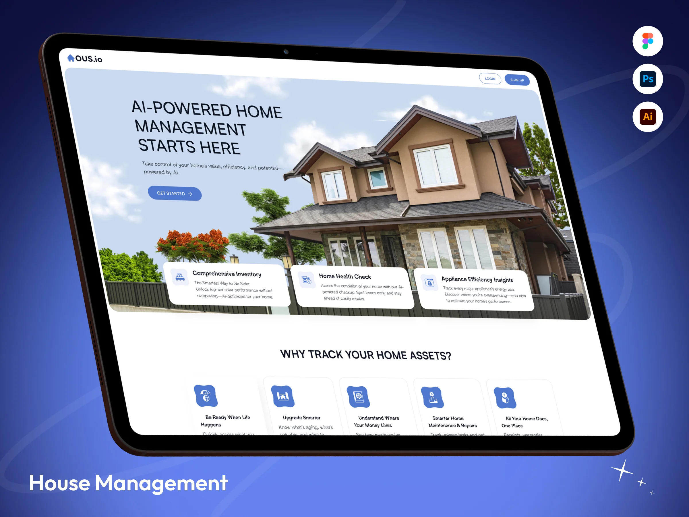 Hous.io — Real Estate Landing Page Design