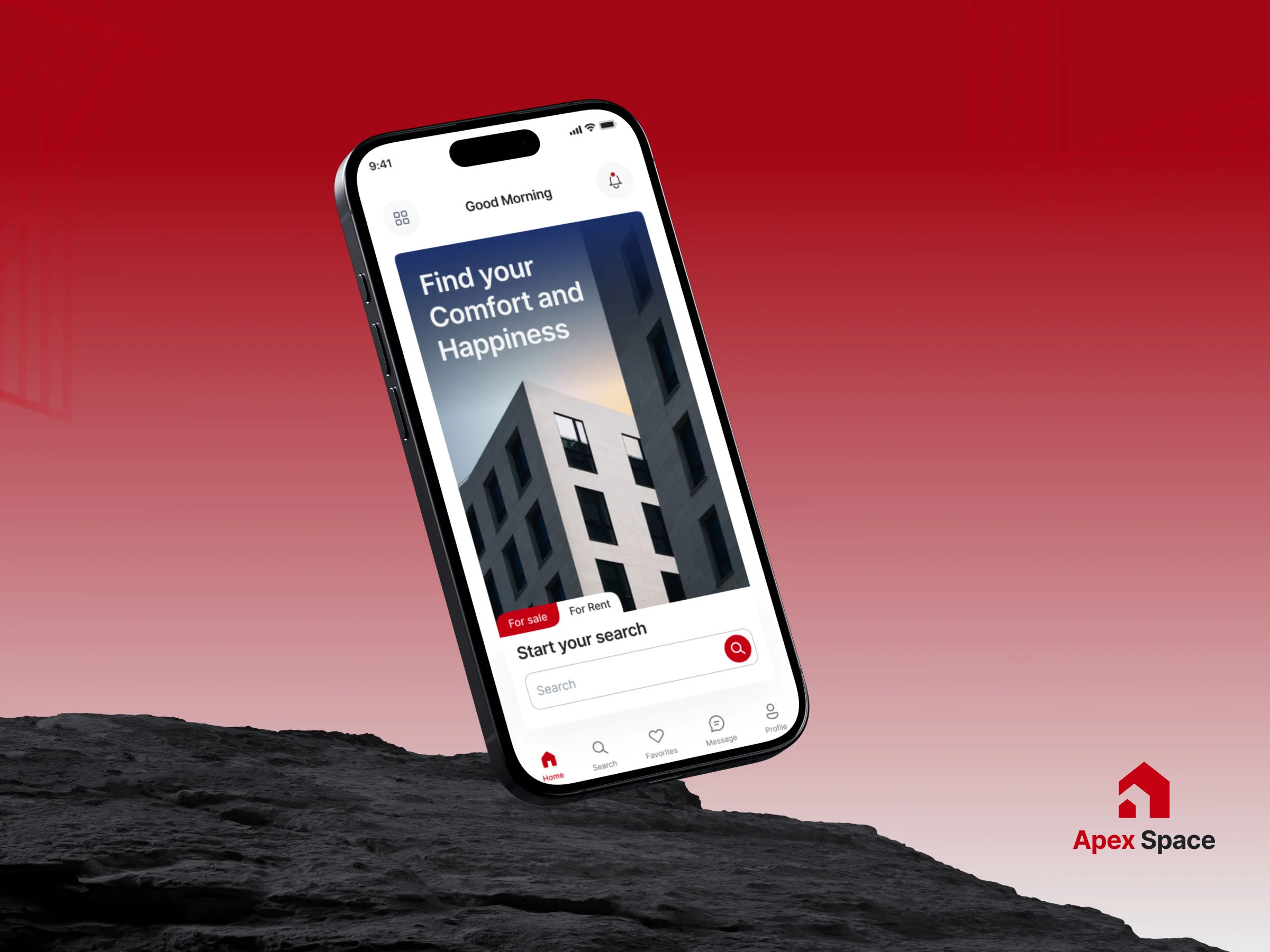 Apex Space | Real Estate Mobile App UI/UX Design