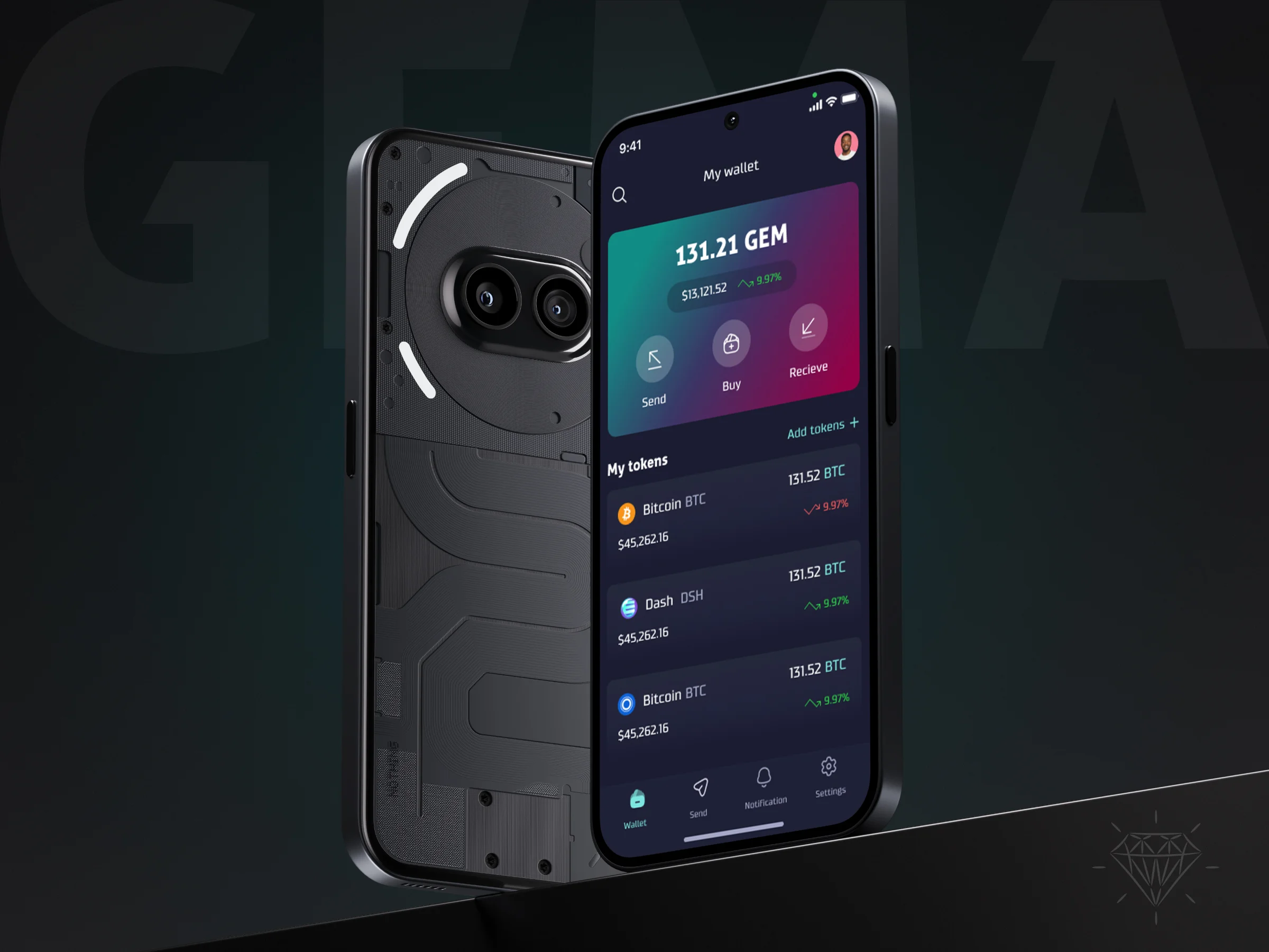 Gema – Blockchain Website Design
