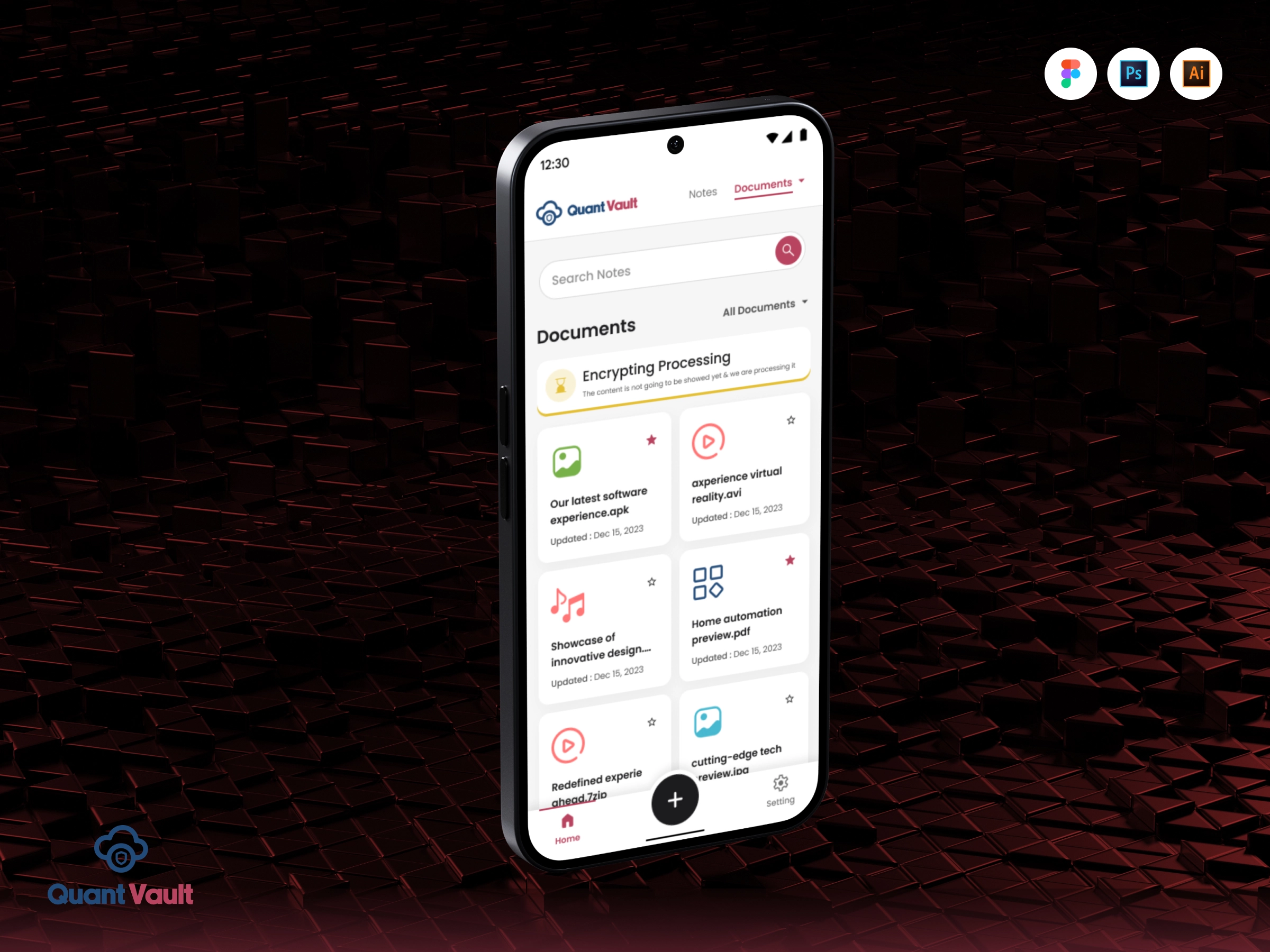 QuantVault | Secure Data & Document Management App