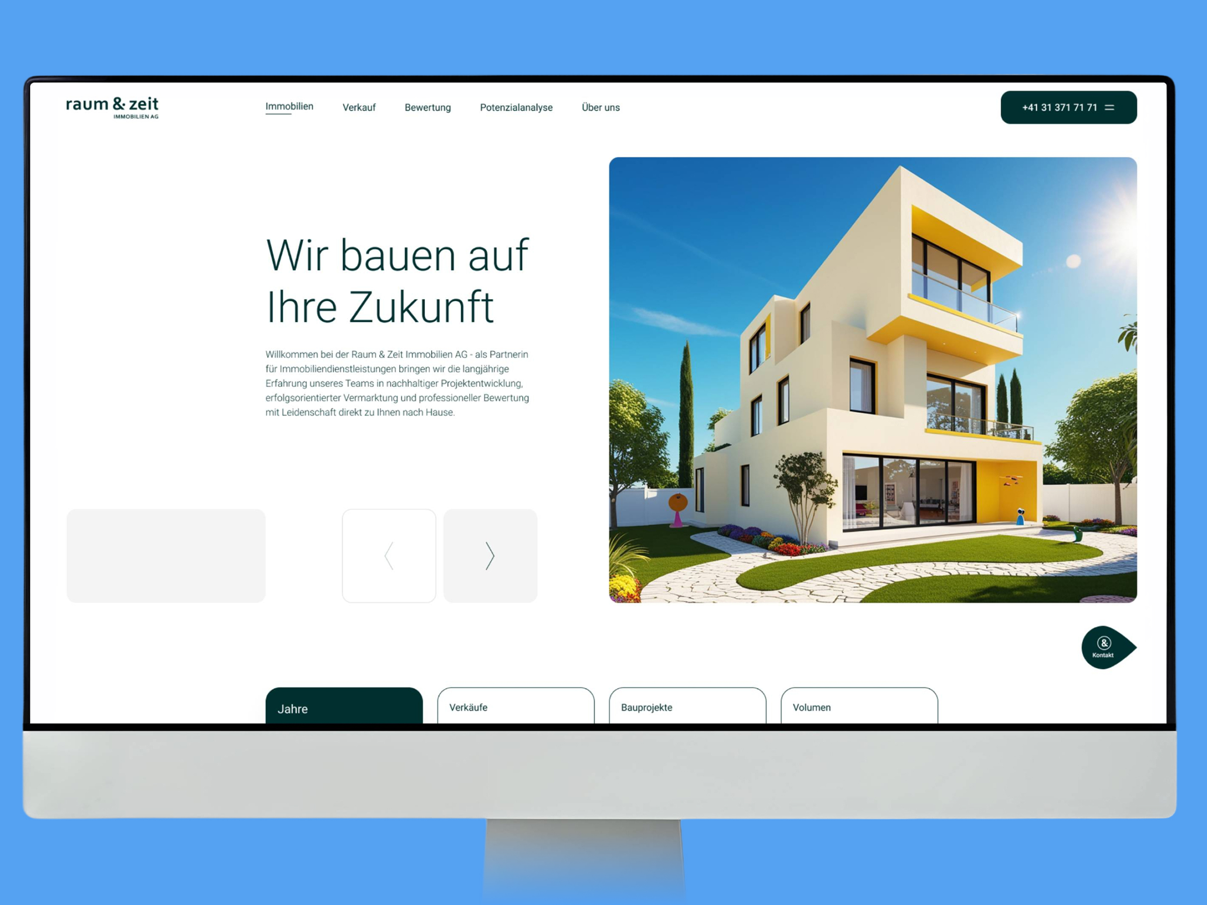 Raum & Zeit Immobilien AG | Real Estate Website Redesign | UX/UI Design