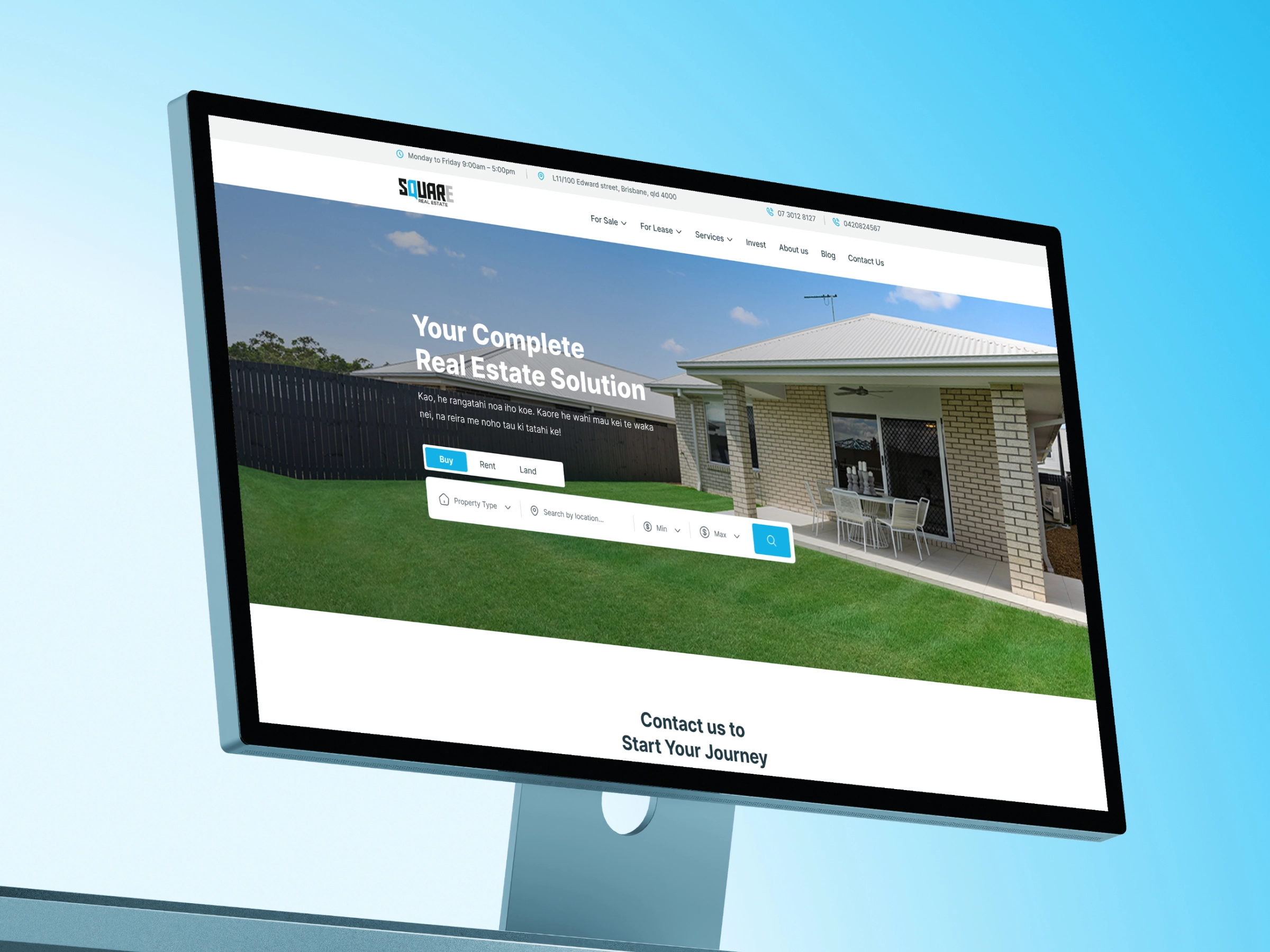 Square | Real Estate Website Redesign | Property Search & Lead Generation