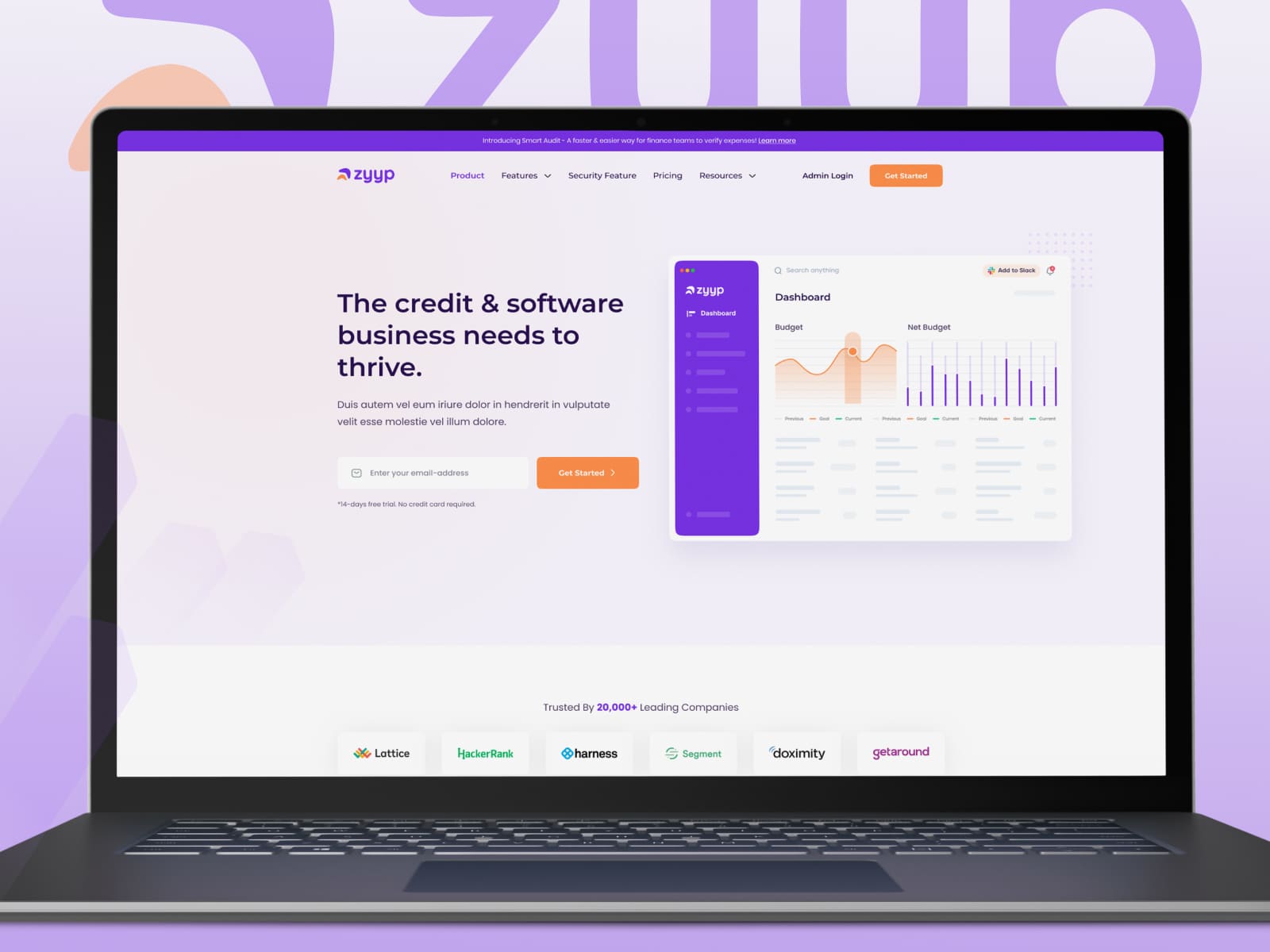 Zyyp – Finance SaaS Website | Dashboard & Software UI Design | Analytics Platform